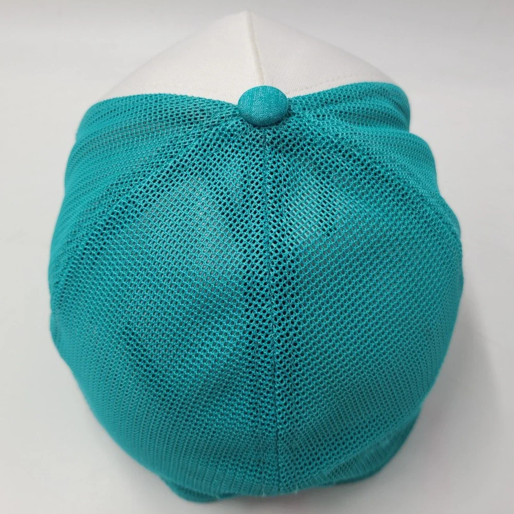 Miami Dolphins Hat Fitted M-L Mesh New Era 39Thirty‎ Aqua White NFL Football Men